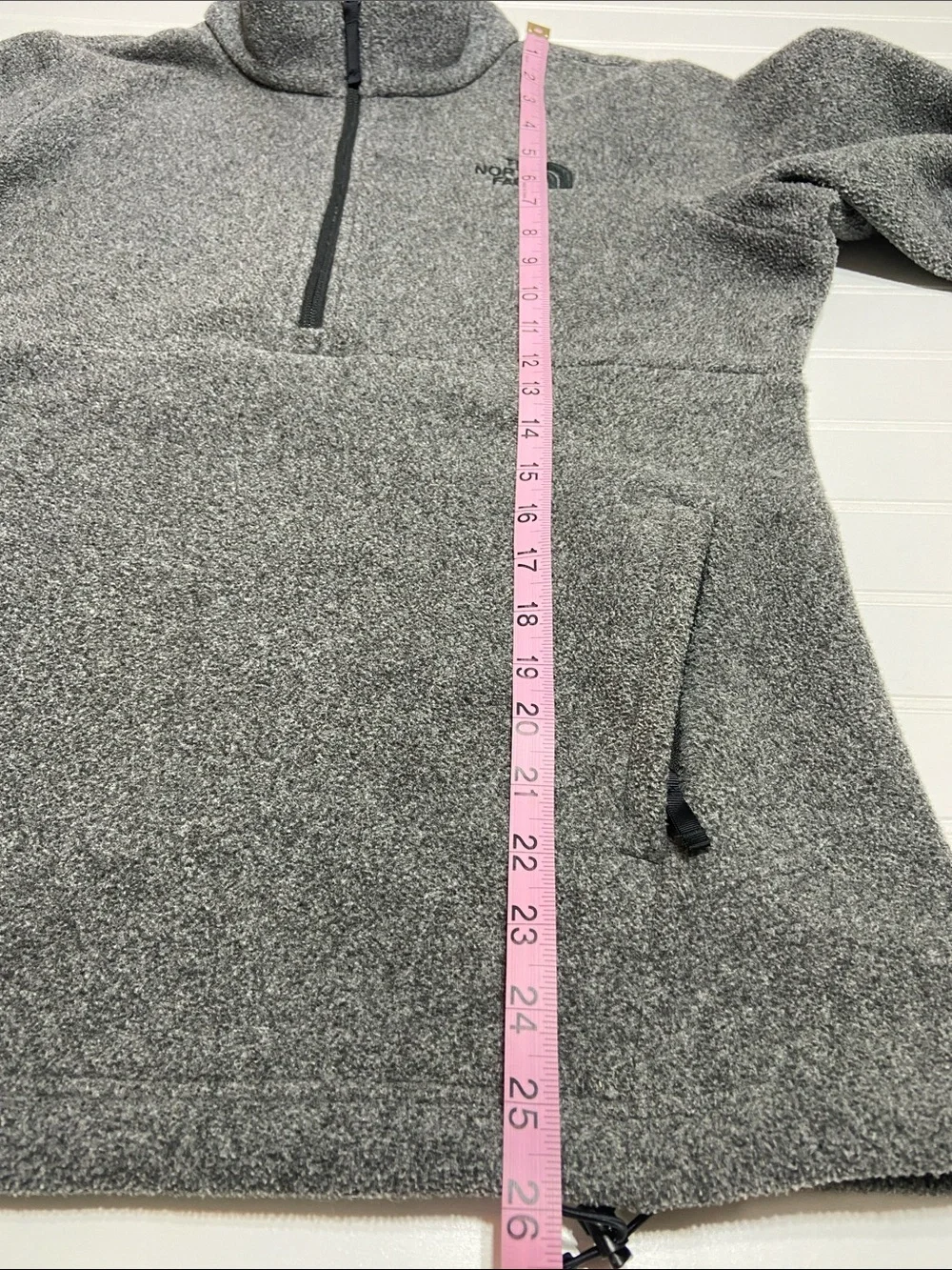 The North Face Women's Campbell Quarter-Zip Fleece Pullover Jacket Grey S